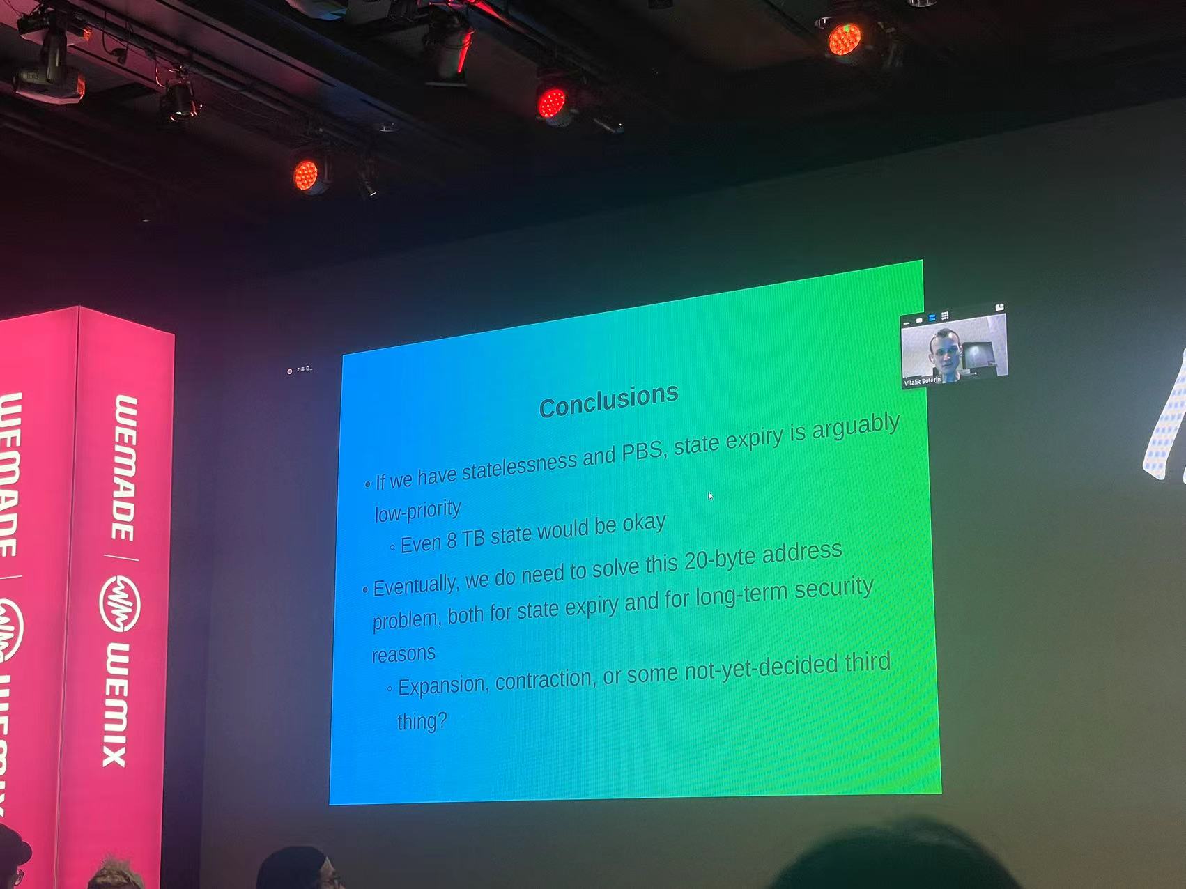 Vitalik KBW2023 演讲：相比无状态存储解决方案，状态过期是低优先级选择