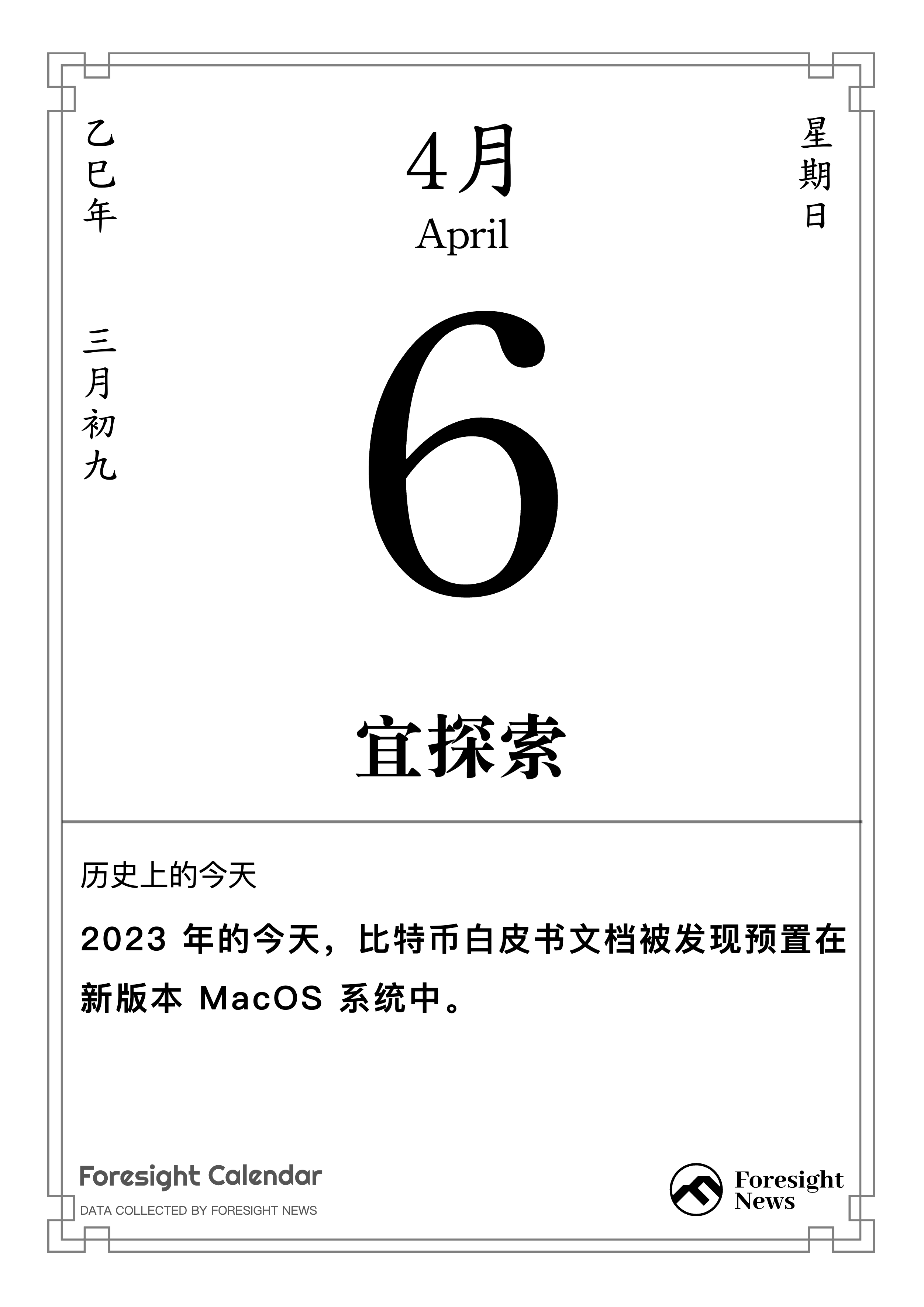 历史上的今天｜4 月 6 日