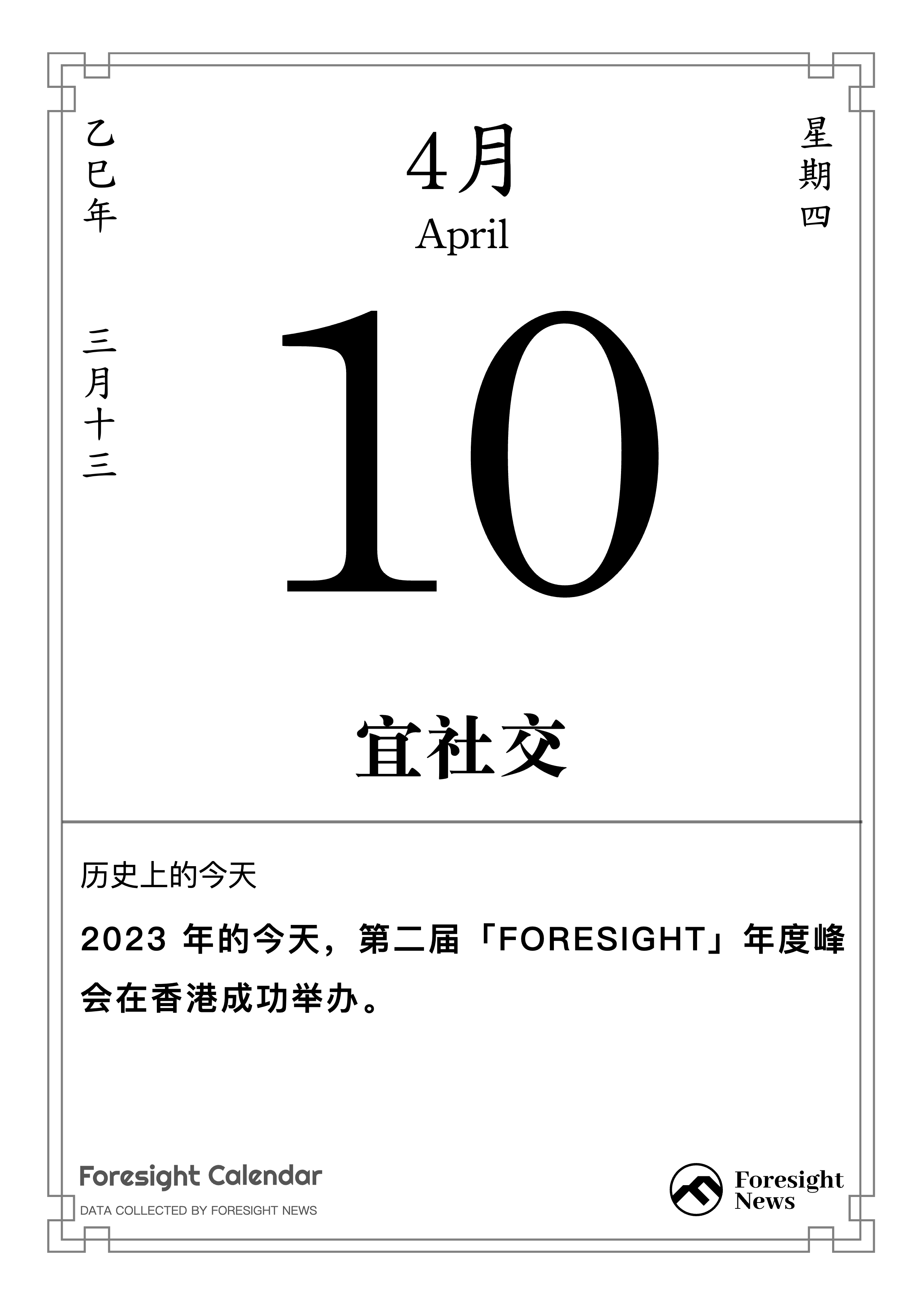 历史上的今天｜4 月 10 日